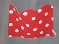 Tablier de cuisine linge ancien poche pois rouge et blanc
